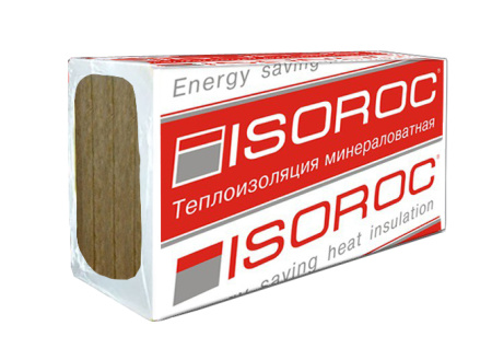 Базальтовый утеплитель Изорок  ИЗОФАС 110 (плотность 110кг/м3) 1000х600х100 для штукатурного фасада