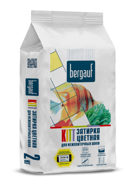 Kitt, затирка серебристо-серая, 2 кг межплиточных швов
